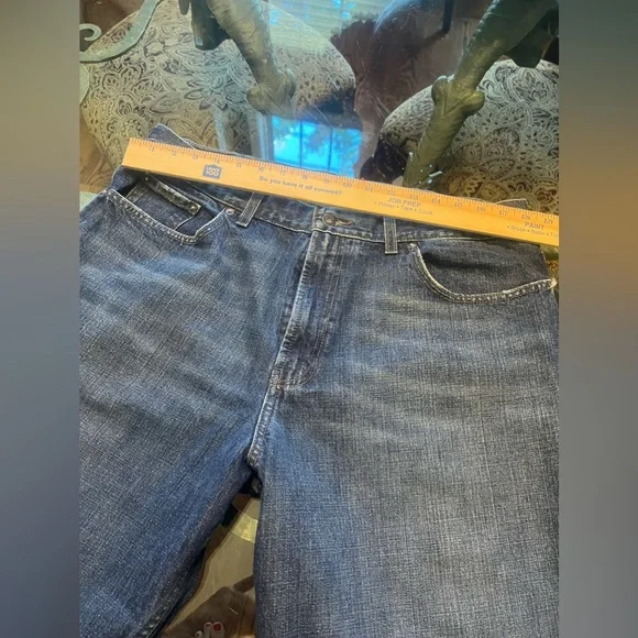 POLO Ralph Lauren Authentic Denim Goods Jeans Size 34X34 Men Blue Slim Straight
